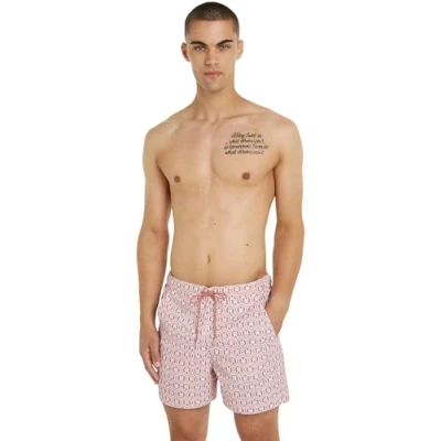 Imagen de Tommy Hilfiger Bañador Hombre Medium Drawstring Print Pernera media, Mehrfarbig (Multicolor), L