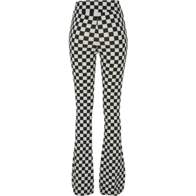 Imagen de Urban Classics Damen Checked Leggings, Mujer, Talla: Large, Black lightasphalt