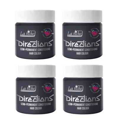 Imagen de 4 x La Riche Directions Semi Permanent Hair Color Bote de 100 ml (Stormy Grey)
