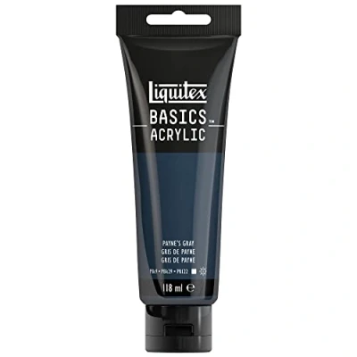 Imagen de Liquitex Basic Acrylic Tubo De Pintura Acrílica, 118 ML, Gris (Gris Payne Nuevo)