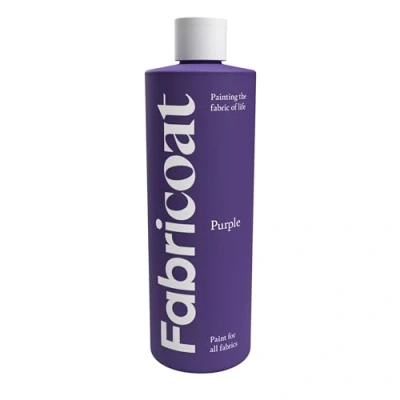Imagen de Pintura para telas Fabricoat Restaura o cambia el color de cualquier tela Pinta directamente sobre la Transforma cosa Sofás, pantallas lámparas (500 ml, morado)
