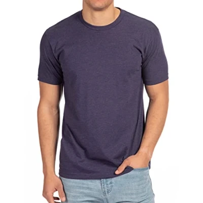 Imagen de Camiseta Next Level para hombre Cvc Crew, Black azul Storm Large