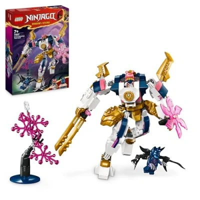 Imagen de LEGO NINJAGO Meca Elemental Tecno de Sora, Juego Batalla con Figura Acción Articulada, Juguete Personalizado 2 Minifiguras, Regalo del Universo Ninja para Niños y Niñas 7 Años o Más 71807