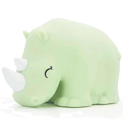 Imagen de DHINK Mini luz nocturna Rinoceronte para habitación de bebé y niño con temporizador cambio color DHINK477 01