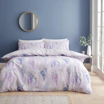 Imagen de GC GAVENO CAVAILIA Funda de edredón Reversible para Cama Doble, 3 Piezas (200 x 200 cm) con Fundas Almohada, Juego Lavable, Color Blanco