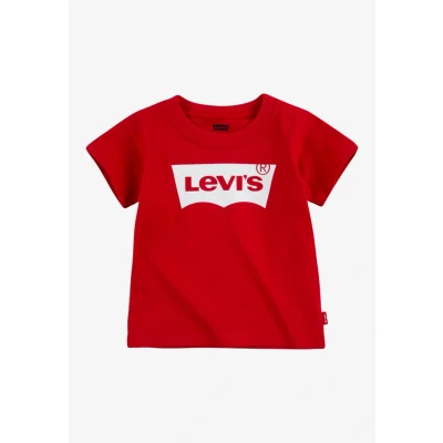 Imagen de Levi&#039;s Batwing TEE Camiseta estampada para niños, Talla: 24m, Super red