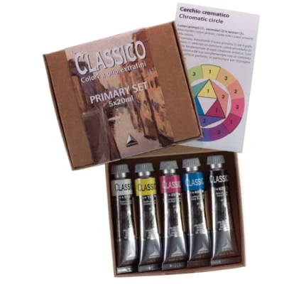 Imagen de Maimeri Classico Color Óleo Primary Caja 5x20 ml, Colores Primarios