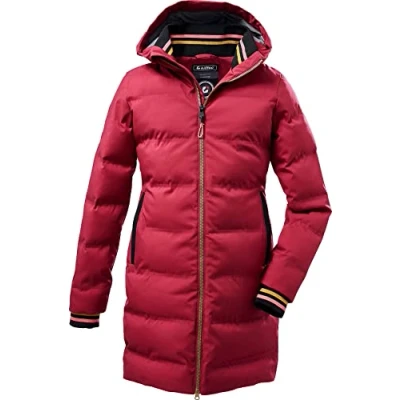Imagen de Killtec Girl&#039;s Abrigo/parka de invierno con look plumón capucha KOW 196 GRLS QLTD CT, blackberry, 176, 38511 000