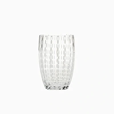 Imagen de Zafferano Perle Vaso Tumbler Hecho a Mano de Vidrio Color Transparente, cl 32 h 109mm d 71mm, Juego 6 Piezas Transparente