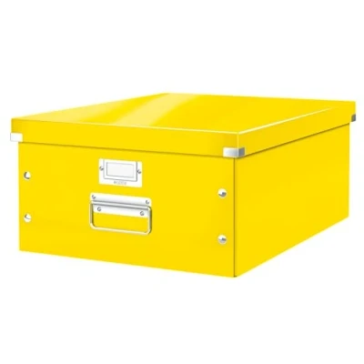 Imagen de Leitz Caja de Almacenaje A3, Gama Click and Store 60450016 Grande, Amarillo