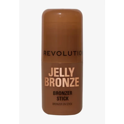 Imagen de Revolution Jelly Bronzer Tint Bronceador en gel para un efecto luminoso natural mejillas, vegano y no testado animales Medium Sunset 8 g