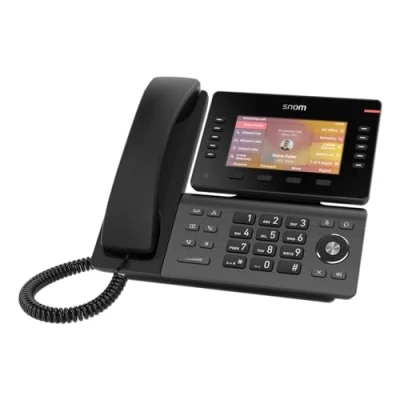 Imagen de Snom D865 TeléFono Fijo IP Pantalla Color 5&quot; Inclinable, WiFi, Bluetooth, 10 Teclas Programables Inalámbrico Casa Profesional con Audio HD Y Diseño Elegante