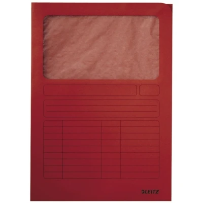 Imagen de Carpeta dossier con ventana Leitz Cartón A4 Rojo