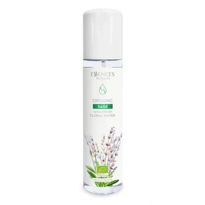 Imagen de Essences Bulgaria Agua Floral de Salvia Orgánica 250ml Piel Grasa Propensa al Acné Refrescante y Limpiador Apretar los Poros Excelente Para Después del Afeitado Vegano Libre Crueldad