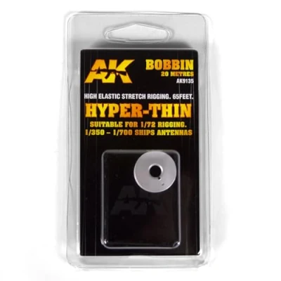 Imagen de AK AK9135 ELASTIC RIGGING BOBBIN: HYPER THIN (20m)