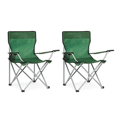 Imagen de IntimaTe WM Heart Cámping Silla, Tela Oxford, Verde, 40 cm x 82 80