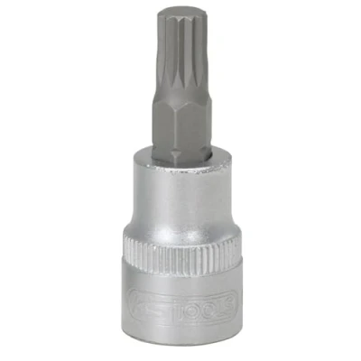 Imagen de KS TOOLS 911.3917 Piezas insertables de llave cubo DIN3120, ISO1174 M8 Acero cromo vanadio dentado interior, exterior moleteado