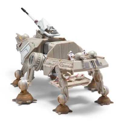 Imagen de Star Wars™ Micro Galaxy Squadron AT TE Vehículo de Seis Patas 9 Pulgadas con Velocidad 2.5 y Cinco Accesorios microfiguras 1 Pulgada