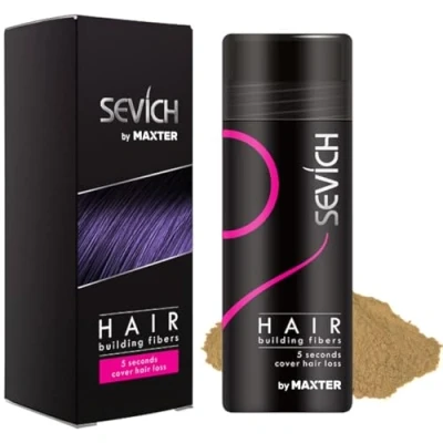Imagen de Fibras Capilares Rubio Medio 25g Microfibras de Algodón en Polvo 100% Natural para Disimular Calvicie y Alopecia al Instante Fibra Capilar Hombre Mujer Hair Fibers
