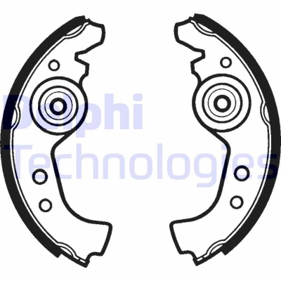 Imagen de DELPHI LS1290 Zapatas de Freno 185 31 SEAT: 127, Marbella Hatchback, Panda, FIAT: Panda I 126, Seicento / 600 Hatchback