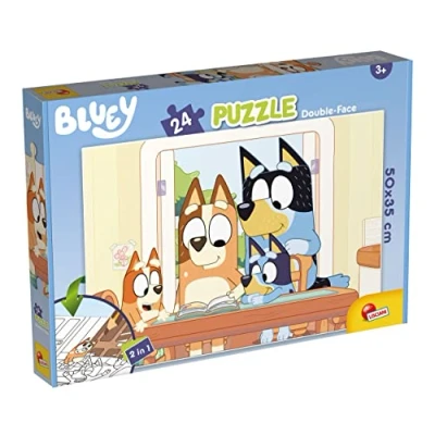 Imagen de LISCIANI Bluey Puzzle infantil para colorear, Color Rompecabezas de Doble cara 24 Piezas (47235)