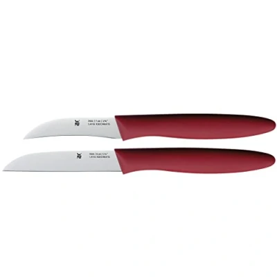 Imagen de WMF Juego de Cuchillos (2 Piezas, Acero Especial, Mango plástico, Color Rojo doméstico, pelador, 31.1 x 10.6 1.7 cm, 2 Unidades