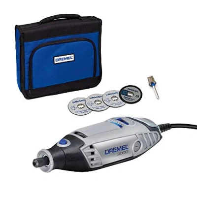 Imagen de Dremel 3000 Herramienta rotativa 130 W, kit multiherramienta exclusivo Amazon con 5 accesorios, velocidad variable 10 000 33 rpm, Multi