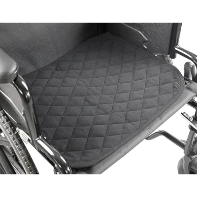 Imagen de KMINA Empapador Silla de Ruedas Lavable 5 Capas (x1 ud, 40x50 cm), Adultos para Ruedas, Reutilizable, Ancianos Negro Made in Europe