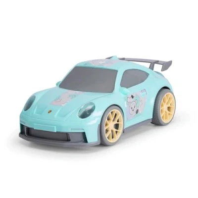 Imagen de Dickie Toys ABC Porsche 911 GT3 Cozy Chris Auto (27 cm) Coche de Juguete Grande a Partir 1 año con Rueda Libre y Pegatinas Lindas, para bebés niños 12 Meses