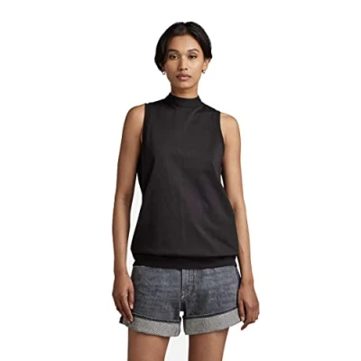 Imagen de G STAR RAW Open Back Knitted Top, Tops para Mujer, Negro (dk black D23258 B771 6484), XXS