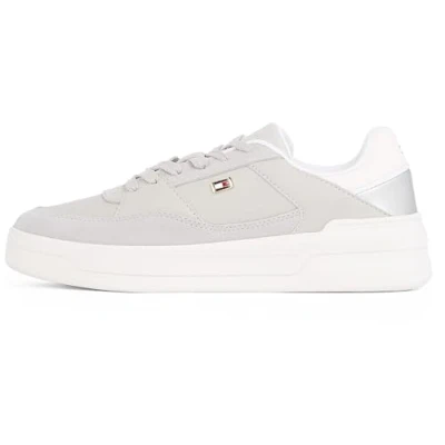 Imagen de Tommy Hilfiger Essent Basket Metallic Zapatillas, Mujer, Talla: 36, Grey whisper Zapatos