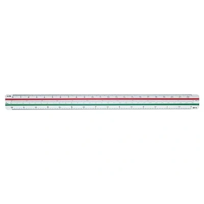 Imagen de Staedtler 561 98 1BK Escalímetro Architekt 30 cm, 6 Escalas, Farbige mediacaña