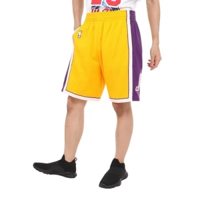 Imagen de Mitchell &amp; Ness NBA LOS Angeles Lakersswingman Shorts Pantalón corto de deporte, Hombre, Talla: Small, Light gold
