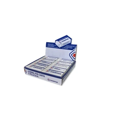 Imagen de Osama Gomas de Borrar, Set 20 Piezas, Ideal para Material Escolar y Papeleria Oficina Universidad Goma Borrar Lapiz Válida sobre Papel Plástico, con Acabado Nítido Preciso, Blanco