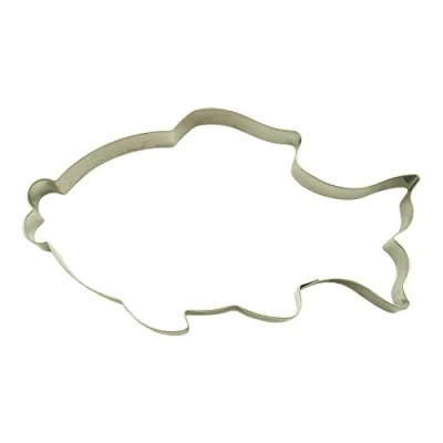 Imagen de BekkiB Cortador de galletas &quot;pescado&quot; Molde grande 8,5 x 15 cm para hornear y pan jengibre Apto el lavavajillas 58