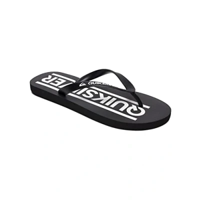 Imagen de Quiksilver JAVA Wordmark Sandalias de dedo para niños, Talla: 34, Black/black/white Zapatos