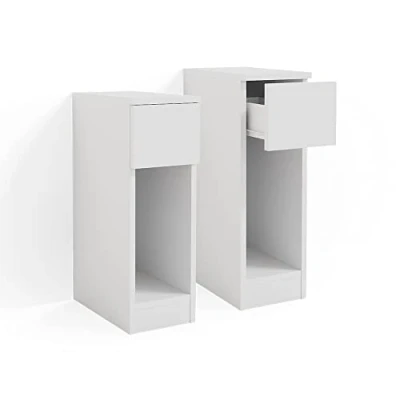 Imagen de Vicco Mesa de Noche Enton, Blanco, 20 x 59.5 cm Lote 2