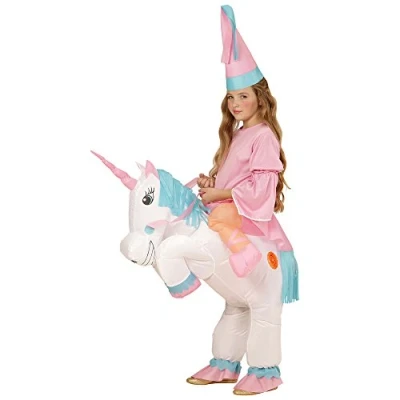 Imagen de W WIDMANN MILANO Party Fashion disfraz infantil unicornio, hinchable, carnaval, fiesta temática