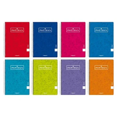 Imagen de Unipapel Pack de 5 Cuadernos, Papyrus 03 Uniclasic, Papel 90g, 80 Hojas, Colores Surtidos Aleatorios