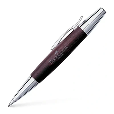 Imagen de Faber Castell 138381 Portaminas E motion, con cuerpo en madera de peral, mina 1.4 mm, graduación B, color marrón oscuro