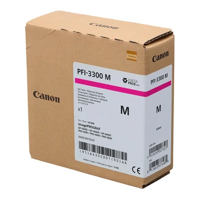 Imagen de Canon PFI 3300M cartucho de tinta magenta XL (original)
