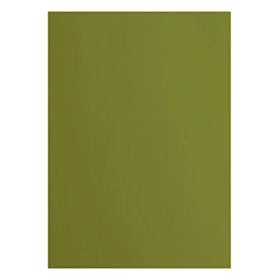 Imagen de Florence Lote de 10 Tarjetas Papel con Textura, 216 g/m², tamaño, Color, Verde Oliva, DIN A4