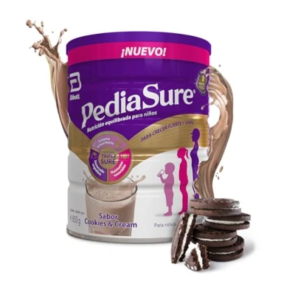 Imagen de PediaSure Sabor Cookies &amp; Cream Complemento Alimenticio para Niños con Proteínas, Vitaminas y Minerales 850 gr