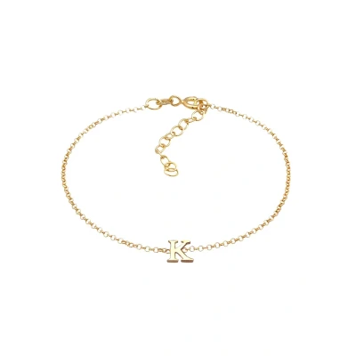 Imagen de Elli Letter K Pulsera goldcoloured, Mujer, Talla: 16, Gold coloured
