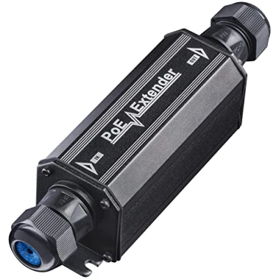Imagen de Cudy POE15 Gigabit Outdoor PoE + Extender, IP67 Waterproof, 10/100 /1000Mbps, Repeater, Amplifier/PoE Booster, Wall Mount, IEEE 802.3at/802.3af, Metal