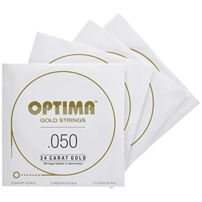 Imagen de Optima Electric Bass Strings Gold Round Wound Set 4 string medium 2399M