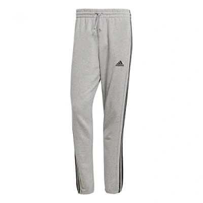 Imagen de adidas Essentials French Terry Tapered Elastic Cuff 3 stripes Joggers Pantalones Deportivos, Medium Grey Heather/Black, S Hombre