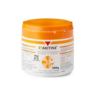 Imagen de Vetoquinol Ipakitine 300 g Complemento alimenticio para Gatos y Perros Apoyo renal en Caso de insuficiencia Polvo injerencia la alimentación