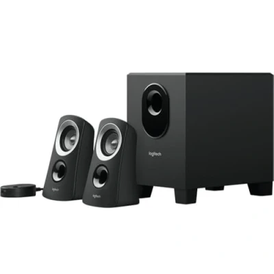 Imagen de Altavoces para PC Logitech Speaker System Z313, Con subwoofer, Entrada jack 3.5 mm, 25 W, Graves mejorados, Negro