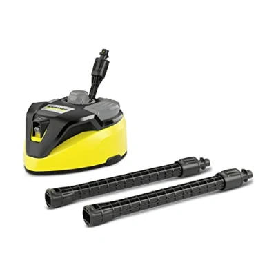 Imagen de Kärcher T Racer 7 Plus limpiadora de superficies, para la limpieza efectiva grandes superficies y sin salpicaduras, Accesorio adecuado Hidrolimpiadoras K 4 a Kärcher, Amarillo/Negro